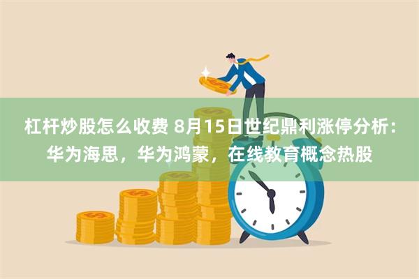 杠杆炒股怎么收费 8月15日世纪鼎利涨停分析：华为海思，华为