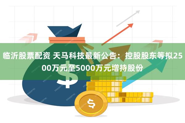 临沂股票配资 天马科技最新公告：控股股东等拟2500万元至5000万元增持股份