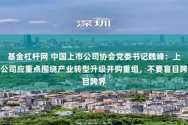 基金杠杆网 中国上市公司协会党委书记魏峰：上市公司应重点围绕产业转型升级并购重组，不要盲目跨界